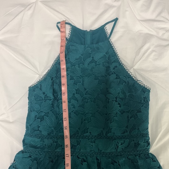 Green Lace LOFT Dress - Picture 10 of 11